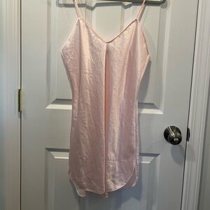 Vintage Baby Pink Nightgown Lingerie One Size Amaretta
